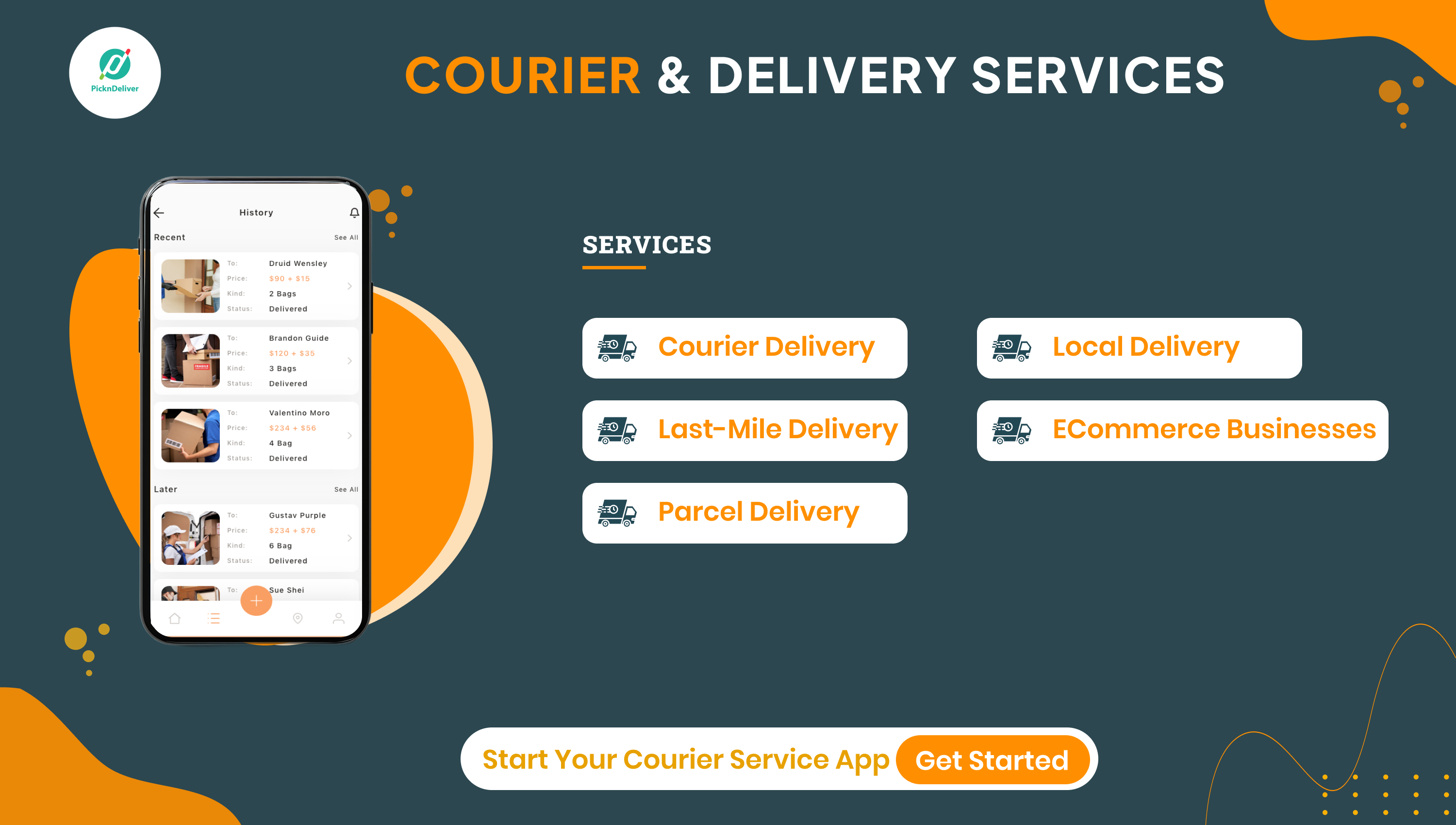 Parcel delivery booking